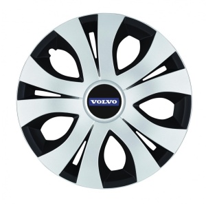 Set 4 Capace Roti Top Gri-Negru R14, Compatibil Cu Volvo - Img 1
