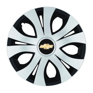 Set 4 Capace Roti Top Gri-Negru R15, Compatibil Cu Chevrolet - Img 3
