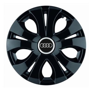 Set 4 Capace Roti Top Negru R15, Compatibil Cu Audi