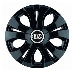 Set 4 Capace Roti Top Negru R15, Compatibil Cu Kia