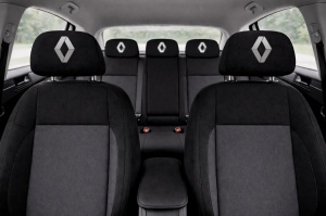 Set 5 huse tetiere negre, pentru gama auto RENAULT - Img 3