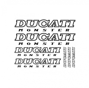 Set 7 Stickere Ducati Monster, Creative Rey®