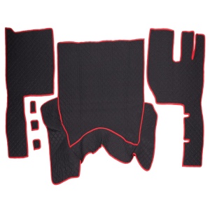 SET COVORASE PIELE ECOLOGICA TRUCK UMBRELLA PENTRU VOLVO FH12 EURO 5 AUTOMAT. NEGRU - Img 2