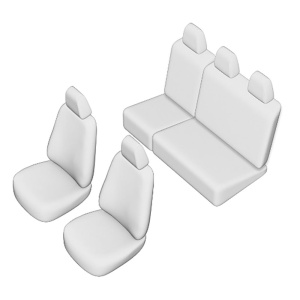 SET HUSE SCAUN UMBRELLA PENTRU FORD ECOSPORT 2017- (BANCHETA FRACTIONATA) - Img 2