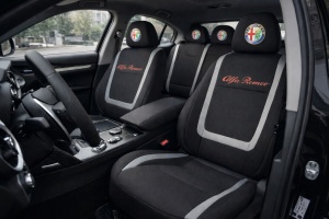 Set Huse Scaune Universale Compatibile cu Alfa Romeo – Negru/Gri - Img 2