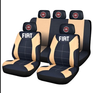 Set Huse Scaune Universale Compatibile cu Fiat – Negru/Crem