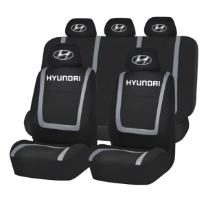 Set Huse Scaune Universale Compatibile cu Hyundai – Negru/Gri
