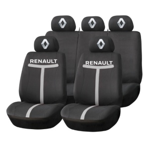 Set Huse Scaune Universale HLX1 Compatibile cu Renault – Negru/Gri