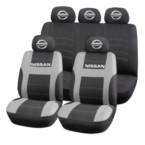 Set Huse Scaune Universale HLX2 Compatibile cu Nissan – Negru/Gri