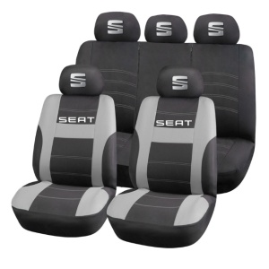 Set Huse Scaune Universale HLX2 Compatibile cu Seat – Negru/Gri