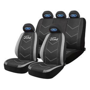 Set Huse Scaune Universale HLX3 Compatibile cu Ford – Negru/Gri