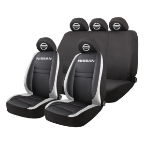 Set Huse Scaune Universale HLX4 Compatibile cu Nissan – Negru/Gri