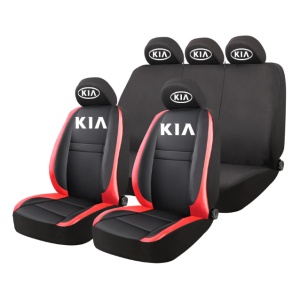 Set Huse Scaune Universale HLX5 Compatibile cu Kia – Negru/Rosu