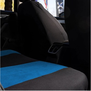 Set Huse Scaune Universale Nero Albastru Personalizate cu Skoda Nou - Img 7