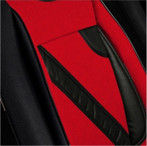Set Huse Scaune Universale Nero Rosu Personalizate cu Peugeot - Img 5