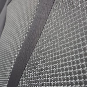 Set Huse Scaune Universale Premium Carguard Personalizate cu Mitsubishi – Negru/Gri - Img 3