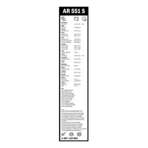 Set stergatoare Bosch Aerotwin - RetroFit pentru Alfa Romeo 156 intre 1997-2005 -550/500mm - Img 2
