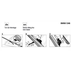Set stergatoare Bosch OPEL Vectra pana in 2001 600/475mm - Img 2