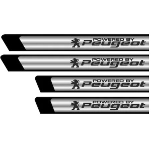 Set stickere protectie praguri pentru Peugeot v2, - Img 2
