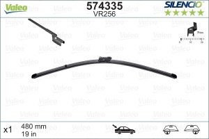 Stergator Luneta Valeo Silencio Flat 480 Mm Vr256