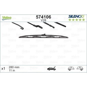 Stergator Valeo Silencio Conventional Standard 280 Mm V28 - Img 3