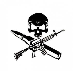 Sticker Army Craniu 15cm, Creative Rey®