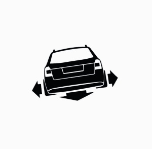 Sticker Audi Break Spate 15x9.7 cm, Creative Rey®