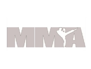 Sticker Auto "MMA" 20x5 cm, alb