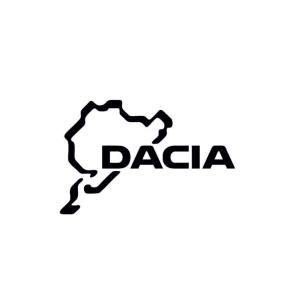 Sticker Dacia Circuit 15x9.7 cm, Creative Rey®