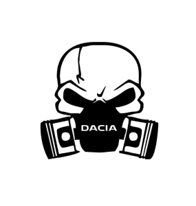 Sticker Dacia Craniu 12x12 cm, Creative Rey®