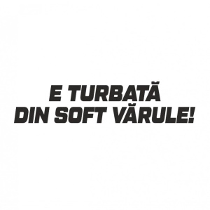 Sticker E Turbata din soft varule 15 cm, Creative Rey®