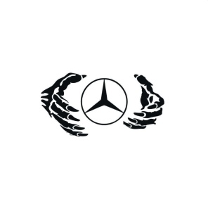 Sticker Maini Mercedes 16x7 cm, Creative Rey®