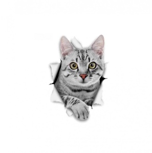 Sticker Print Cat 15 cm, Creative Rey®