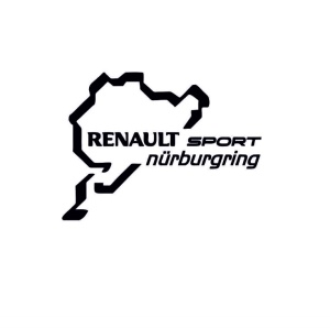 Sticker Renault Sport Nurburgring 15x11 cm, Creative Rey®