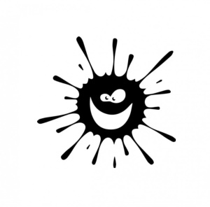 Sticker Splash Face 15 cm, Creative Rey®