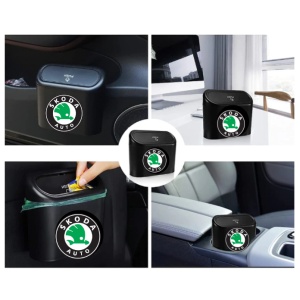 Coș De Gunoi Auto Pentru Depozitare și Curățenie Pentru Skoda - Img 3