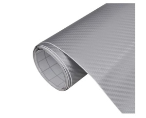 Folie carbon auto 3D, 2 x 1.27 M, Argintiu - Img 1
