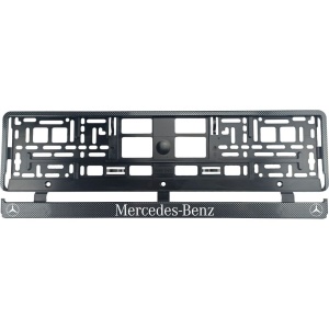 Set 2 bucati, suport numar inmatriculare Carbon, Mercedes-Benz - Img 2