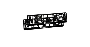 Set 2 bucati, suport numar inmatriculare personalizat-Mitsubishi