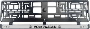Set 2 bucati, suport numar inmatriculare Volkswagen Dark