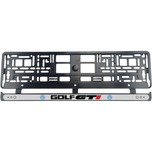 Set 2 bucati, suport numar inmatriculare Volkswagen Golf GTI - Img 2