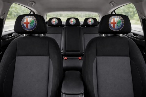 Set 2 huse tetiere negre, pentru gama auto Alfa Romeo - Img 3