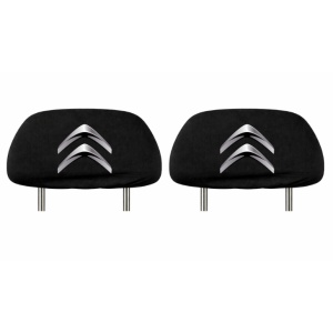 Set 2 huse tetiere negre, pentru gama auto CITROEN