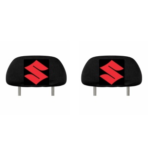 Set 2 huse tetiere negre, pentru gama auto SUZUKI