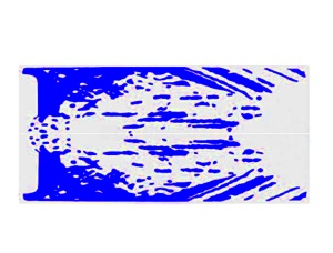 Set 2 stickere auto "Splash Kit Racing", albastru