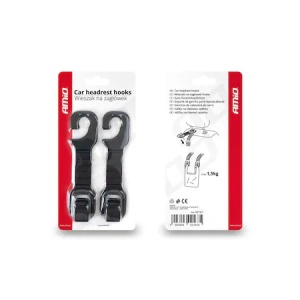 Set 2 suporturi tip cuier cu carlig pentru tetiera auto - Img 3