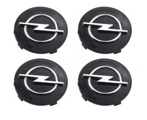 Set 4 capac Jante Aliaj 58mm, Opel Insignia/Astra/Vectra/Corsa, Negre - Img 2