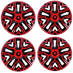 Set 4 Capace Roti 14 `` Best Rosu-Negru, Compatibile Cu Suzuki - Img 2