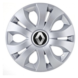 Set 4 Capace Roti 14 inch (R14), Compatibil Cu Renault, model Top Gri - Img 2