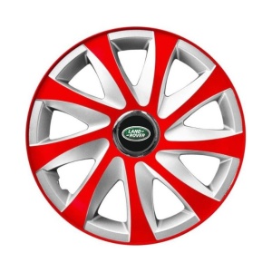 Set 4 capace roti 14 inchi R14 Drift Rosu-Gri, Compatibil cu Land Rover - Img 3